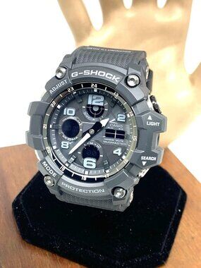 Casio G-Shock Men's Watch GSG100-1AWC Solar Mudmaster Black Resin Ana-Dig 5562